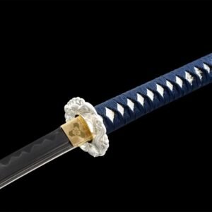 Ensemble Sabre Japonais Katana Wakizashi Blanc