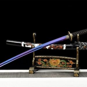 Katana Acier trempé T-10 – Lame Pourpre
