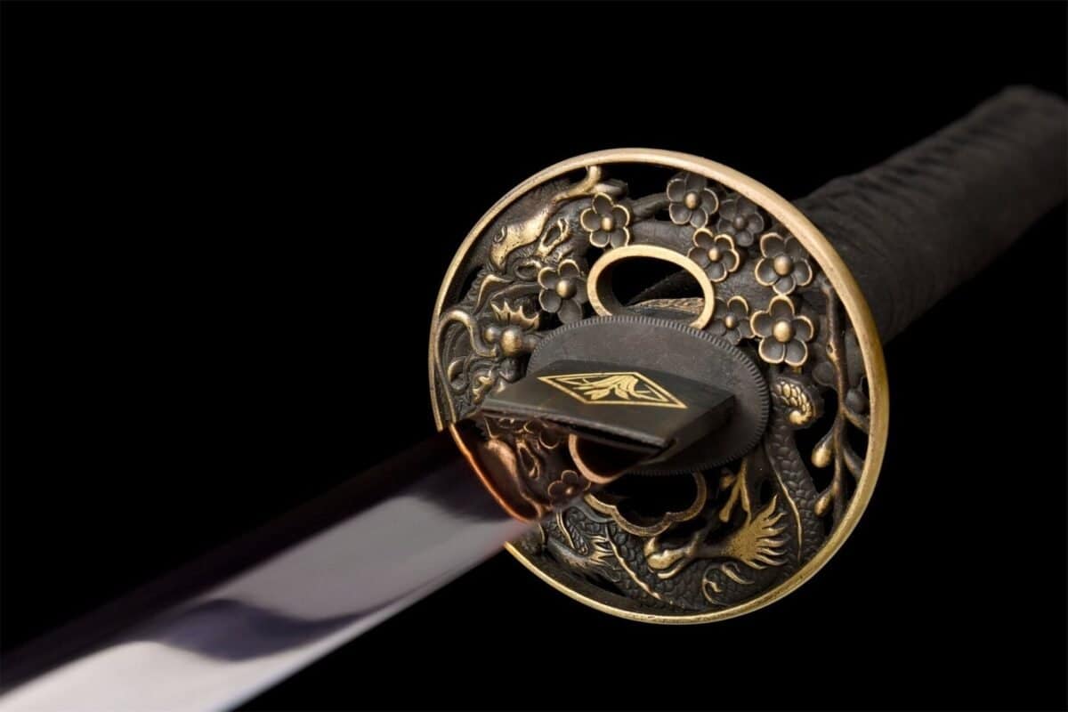 Katana Acier trempé T-10 – Lame Pourpre