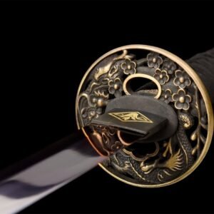 Katana Acier trempé T-10 – Lame Pourpre