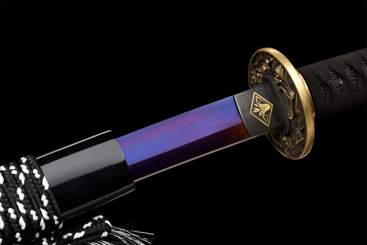 Katana Acier trempé T-10 – Lame Pourpre