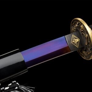 Katana Acier trempé T-10 – Lame Pourpre