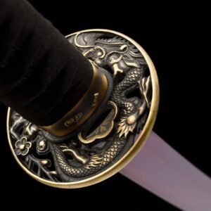 Katana Acier trempé T-10 – Lame Pourpre