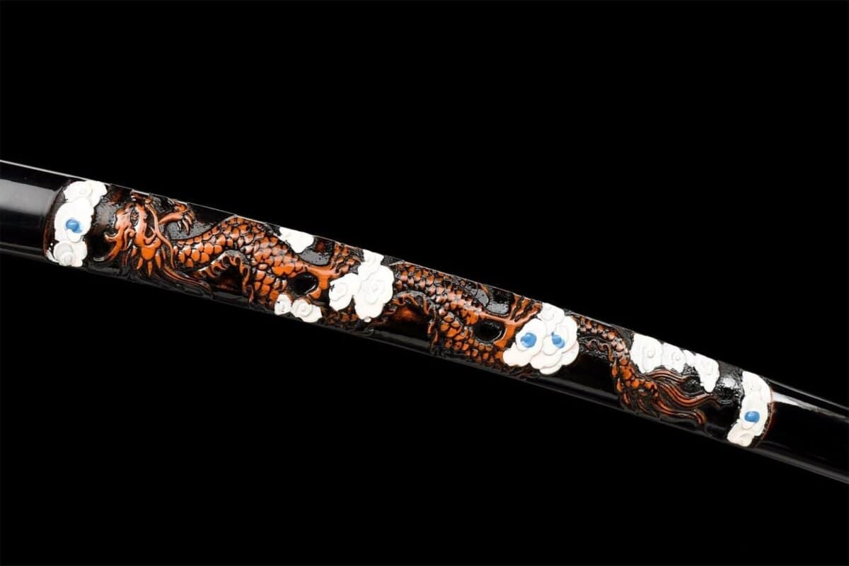 Katana Acier trempé T-10 – Lame Pourpre