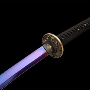 Katana Acier trempé T-10 – Lame Pourpre