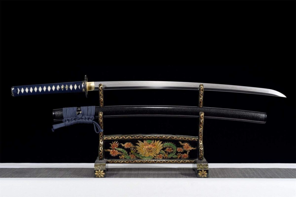 Katana Bleu Et Noir