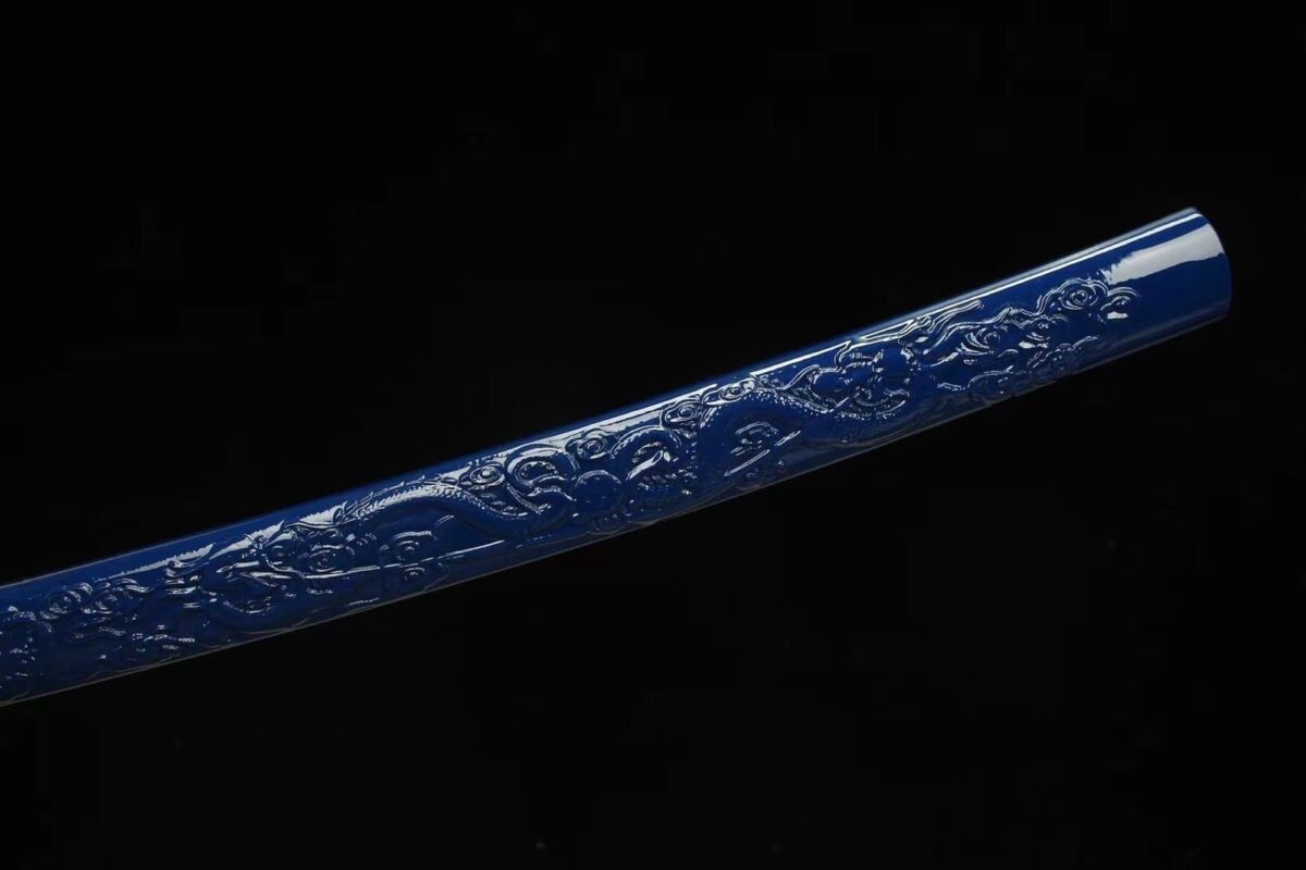 Katana Bleu Et Or