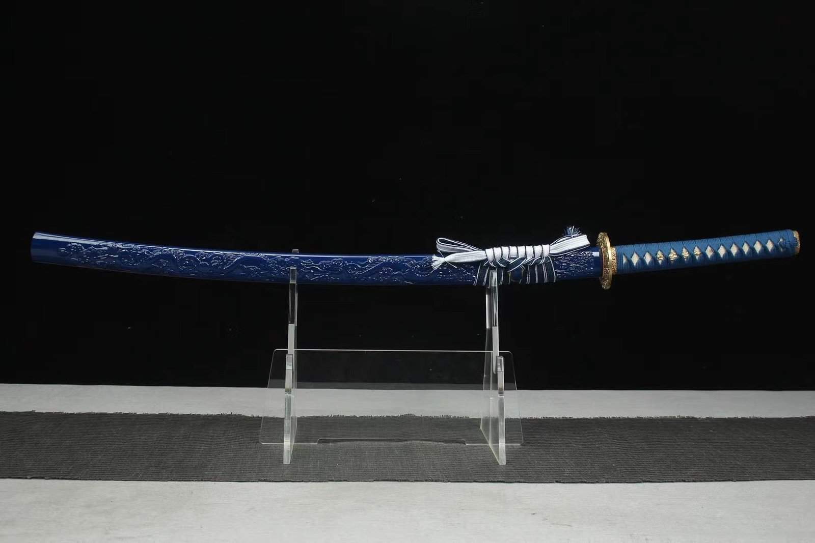 Katana Bleu Et Or