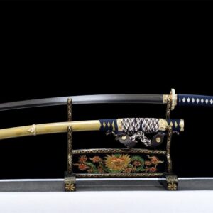 Katana Bleu et Doré