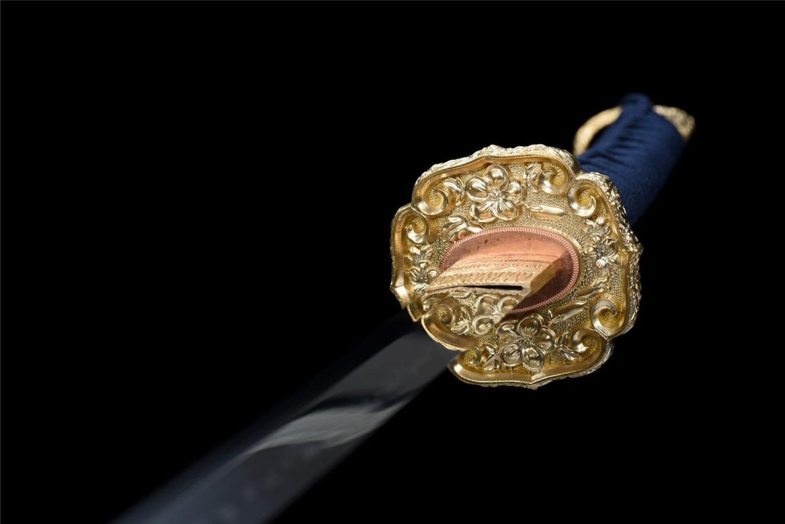 Katana Bleu et Doré