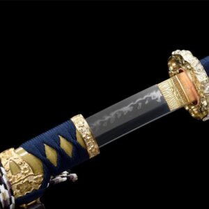 Katana Bleu et Doré