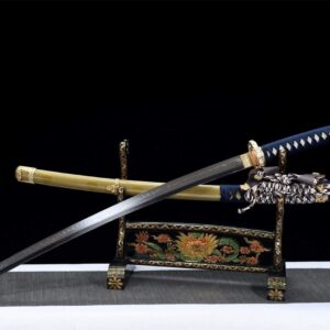 Katana Bleu et Doré
