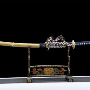 Katana Bleu et Doré