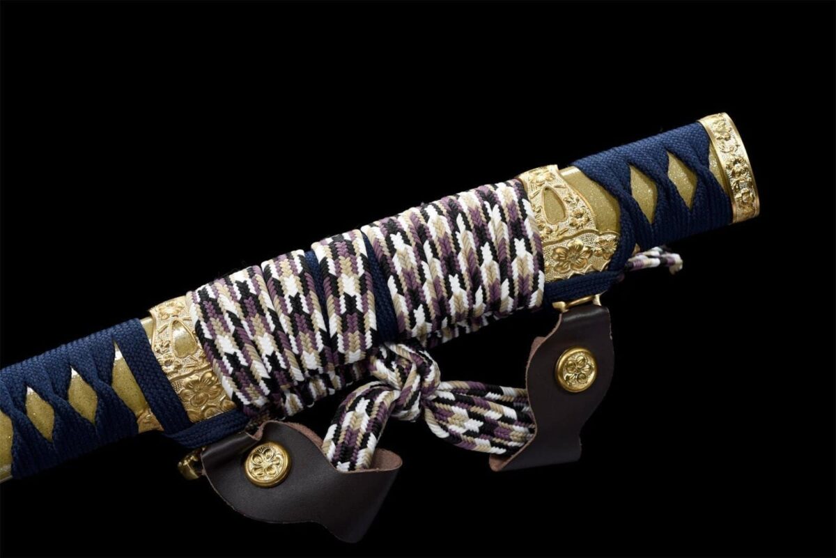 Katana Bleu et Doré