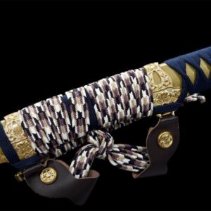 Katana Bleu et Doré