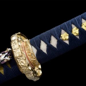 Katana Bleu et Doré