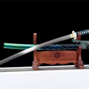 Katana Blue Lagoon – Acier T10 – Hamon Veritable