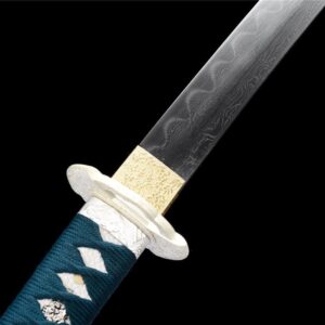 Katana Blue Lagoon – Acier T10 – Hamon Veritable