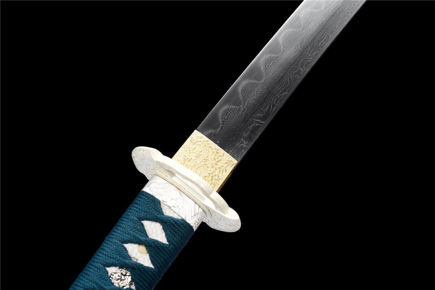 Katana Blue Lagoon – Acier T10 – Hamon Veritable