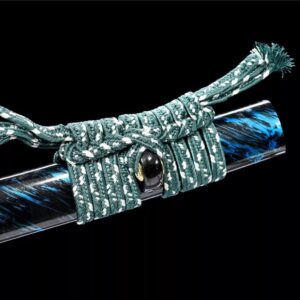 Katana Blue Lagoon – Acier T10 – Hamon Veritable