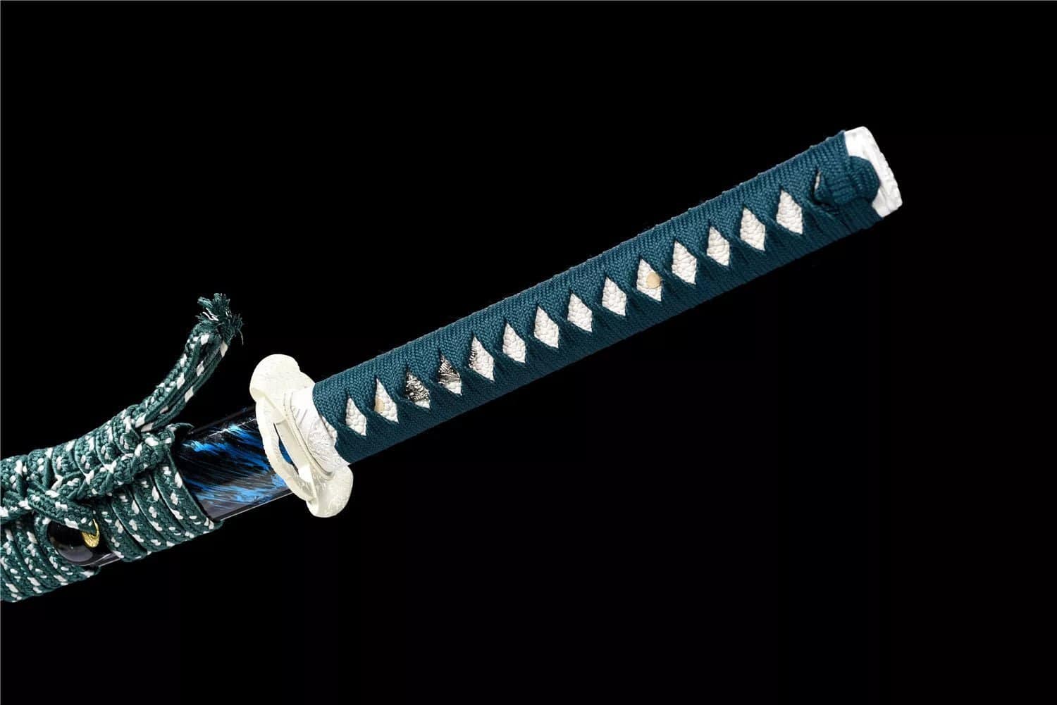 Katana Blue Lagoon – Acier T10 – Hamon Veritable