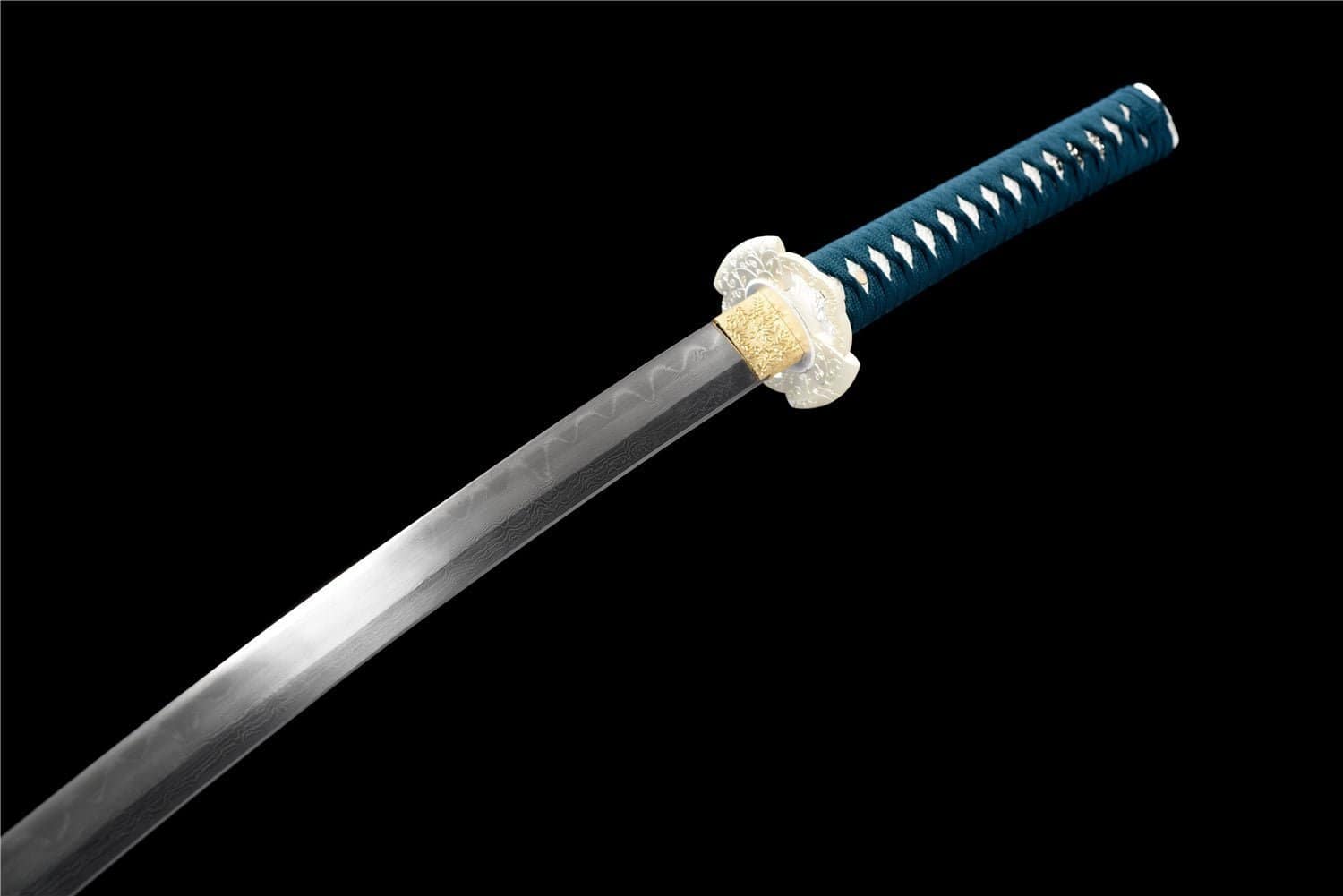 Katana Blue Lagoon – Acier T10 – Hamon Veritable