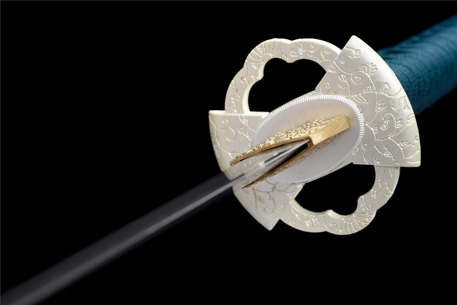 Katana Blue Lagoon – Acier T10 – Hamon Veritable