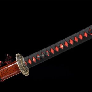 Katana Damas Rouge Et Noir