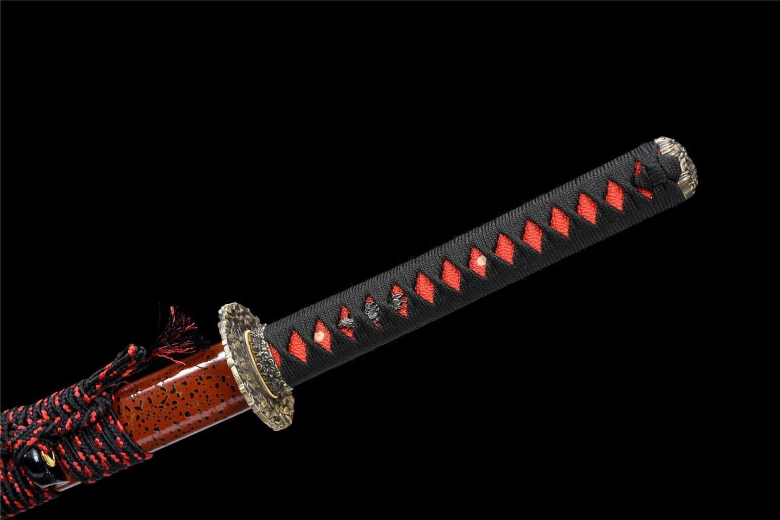 Katana Damas Rouge Et Noir