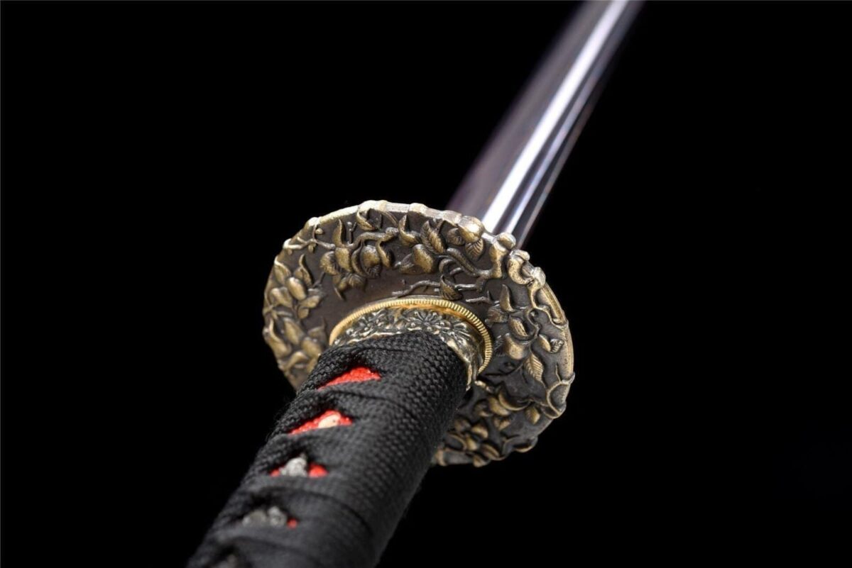 Katana Damas Rouge Et Noir