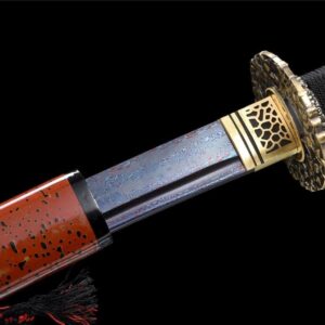 Katana Damas Rouge Et Noir