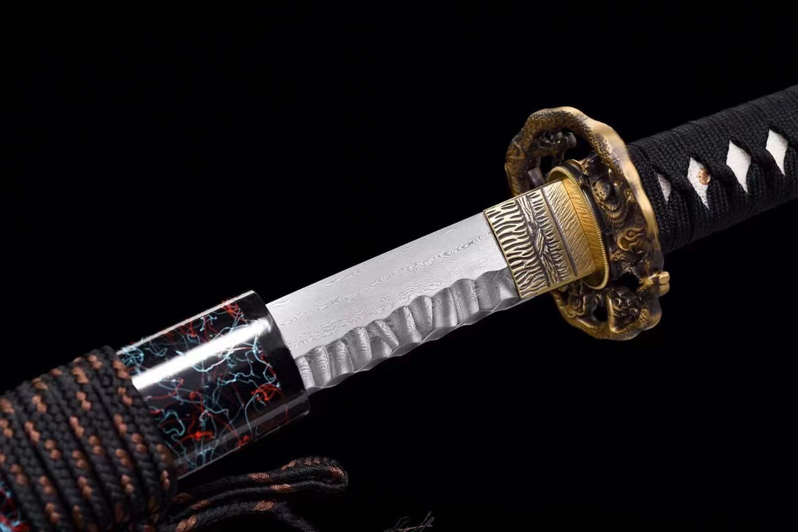 Katana En Acier – Noir