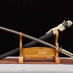 Katana Japonais Beige et Noir