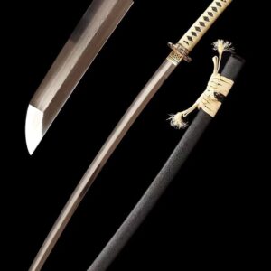 Katana Japonais Beige et Noir