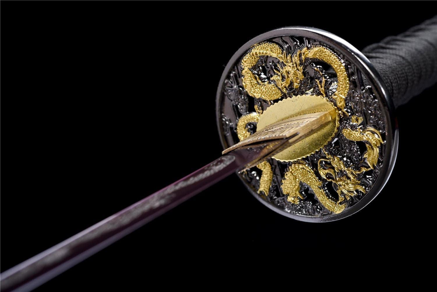 Katana Japonais Dragon Violet