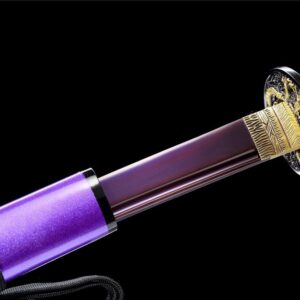 Katana Japonais Dragon Violet