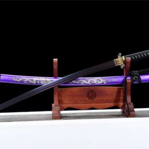 Katana Japonais Dragon Violet