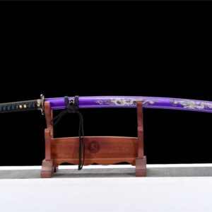 Katana Japonais Dragon Violet