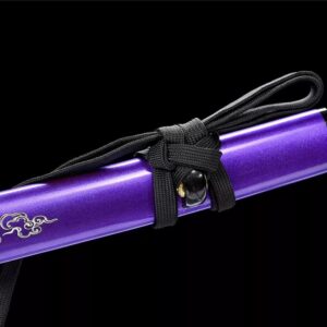 Katana Japonais Dragon Violet