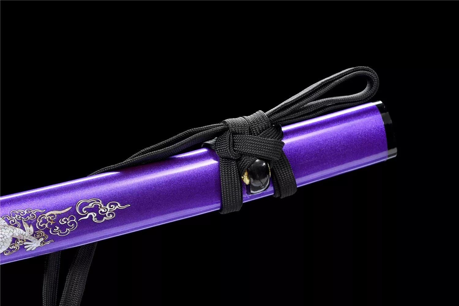 Katana Japonais Dragon Violet
