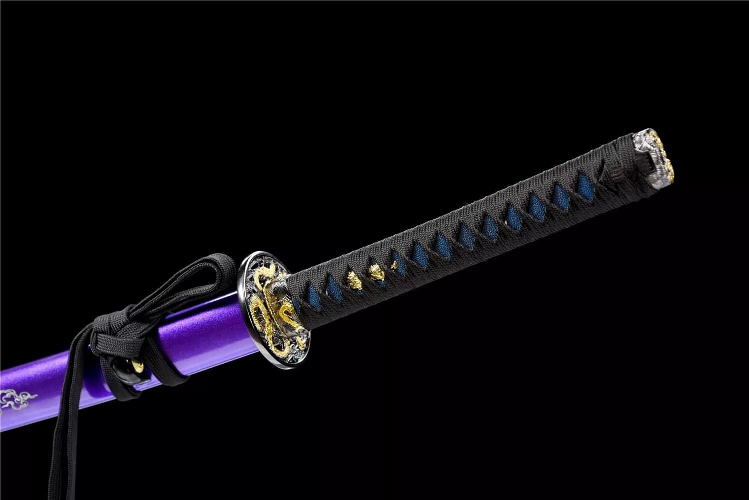 Katana Japonais Dragon Violet