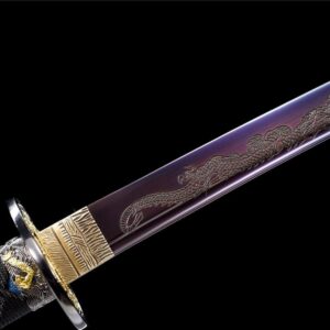 Katana Japonais Dragon Violet
