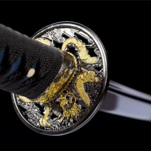 Katana Japonais Dragon Violet