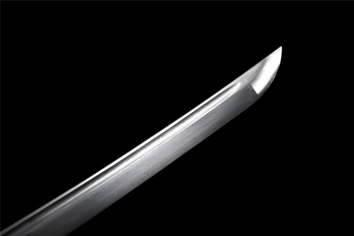 Katana Japonais Noir Cordon Orange