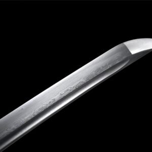 Katana Japonais Noir Cordon Orange