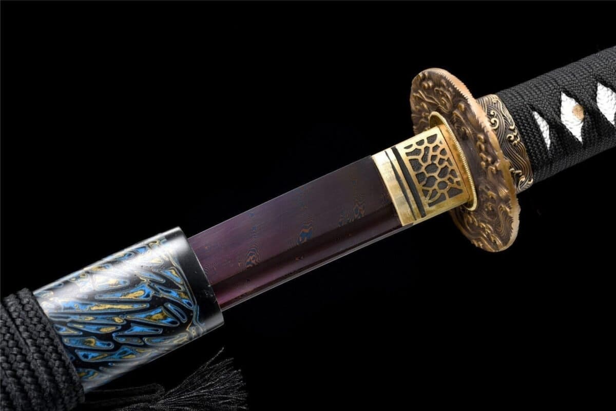 Katana Lame Bleu Nuit
