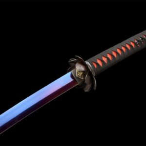 Katana Lame Bleue Rouge
