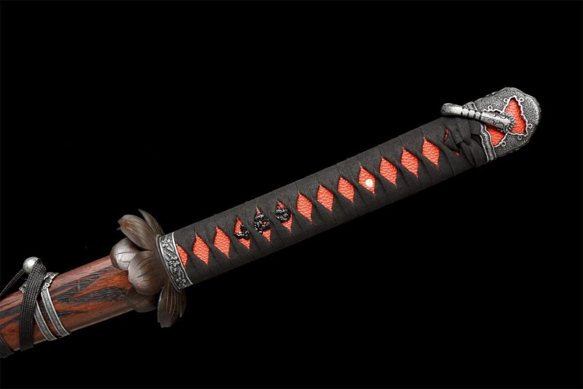 Katana Lame Bleue Rouge