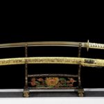 Katana Lame En Or, Katana Pas cher, Artisanal