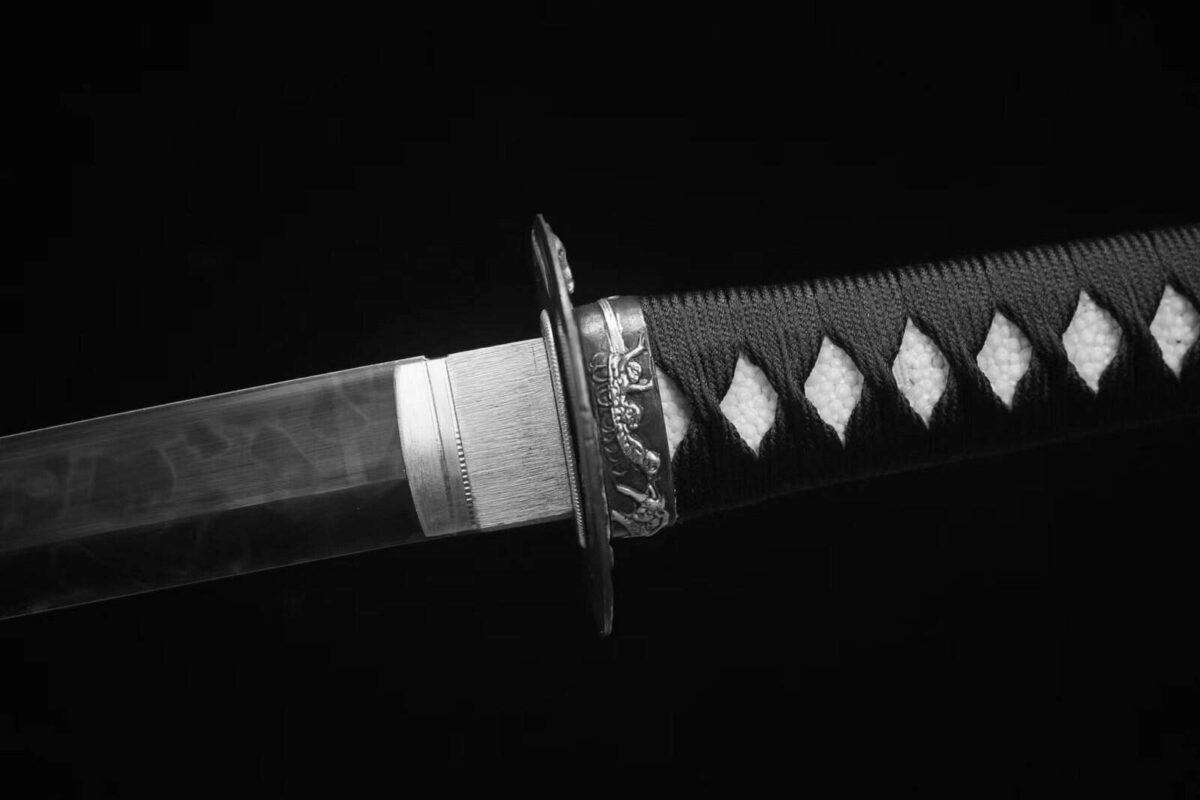 Katana Lame Noire Blanche